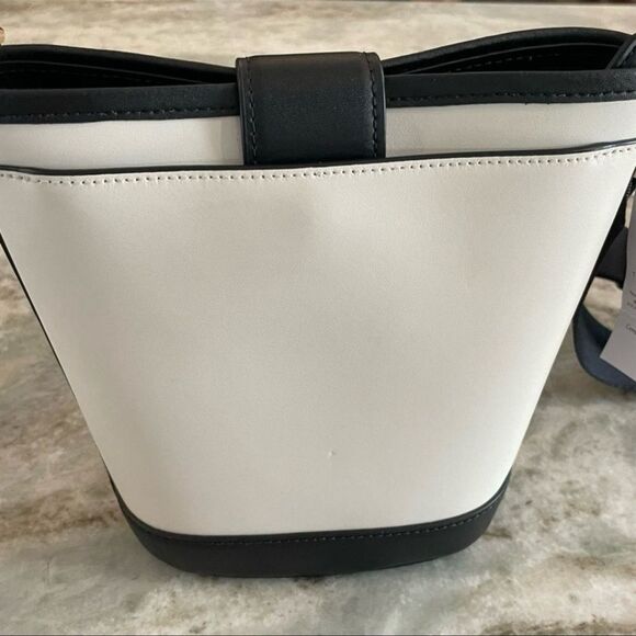 Kate Spade New York Audrey Mini Bucket Crossbody – Off-White/Black – NWT - Picture 4 of 9